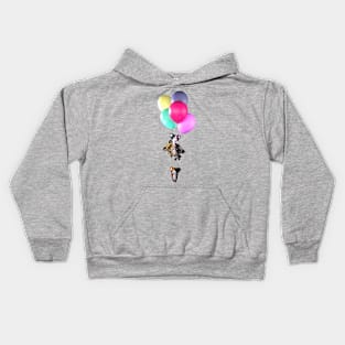 Up, Up, and Away Cats Kids Hoodie